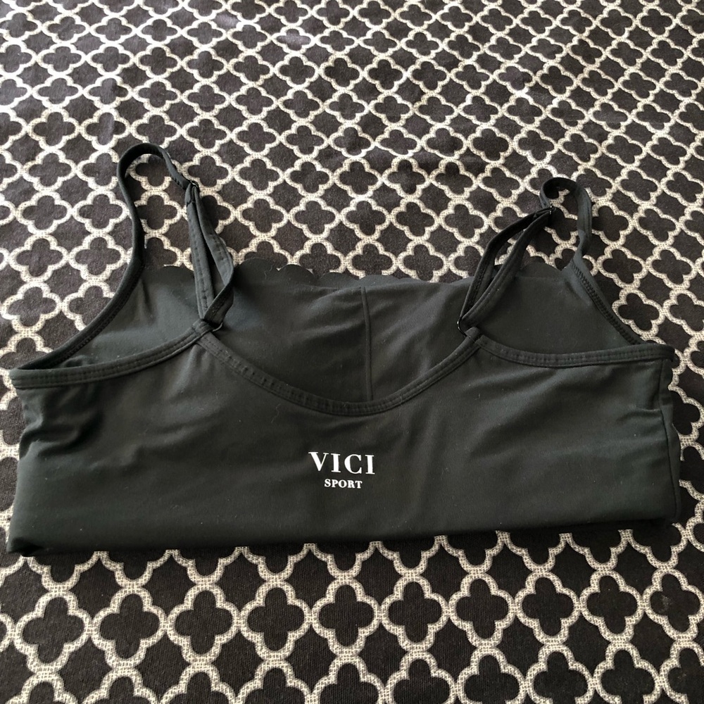 Vici Sport Padded Bra Women’s Size Medium Black Ff9